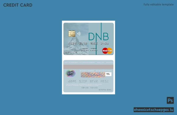 Beispielvorschau der DNB Bank Mastercard aus Litauen